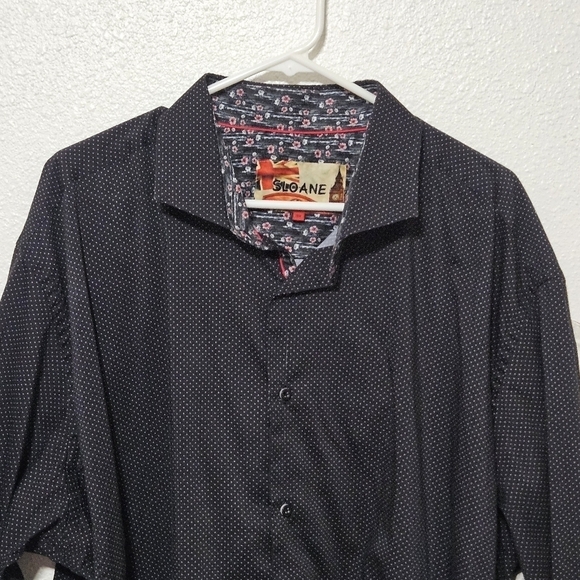 Mens Sloane longs sleeve floral contrasting cuffs size 3x - Picture 2 of 14